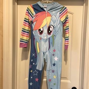Onesie Pajama zip up My Little Pony size 8